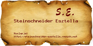 Steinschneider Esztella névjegykártya